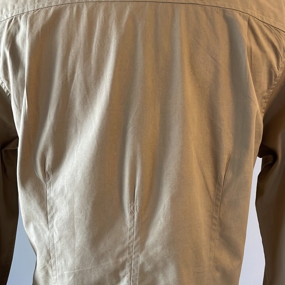 PAUL SMITH women’s MADE IN ITALY button down shirt cotton luxury khaki color S/M - Picture 7 of 13
